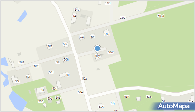 Drzewociny, Drzewociny, 50y, mapa Drzewociny