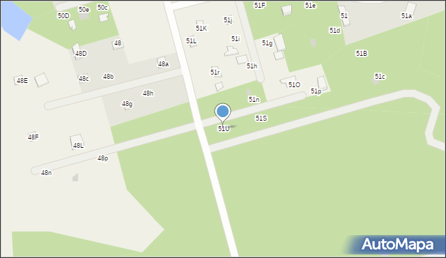 Drzewociny, Drzewociny, 51U, mapa Drzewociny