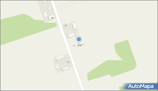 Drzewociny, Drzewociny, 61a, mapa Drzewociny