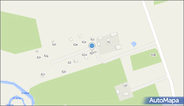 Drzewociny, Drzewociny, 62n, mapa Drzewociny