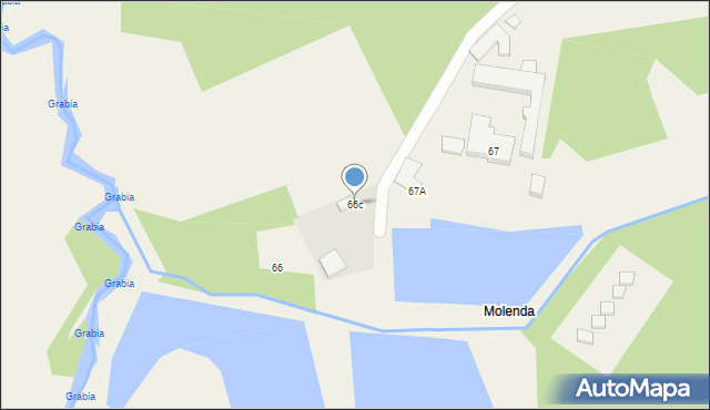 Drzewociny, Drzewociny, 66c, mapa Drzewociny