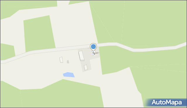 Drzewociny, Drzewociny, 74, mapa Drzewociny