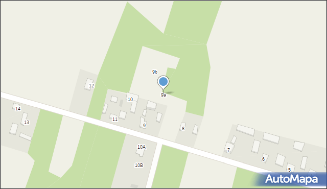 Drzewociny, Drzewociny, 9a, mapa Drzewociny