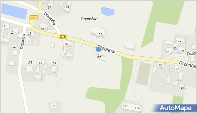 Drzonów, Drzonów, 16c, mapa Drzonów