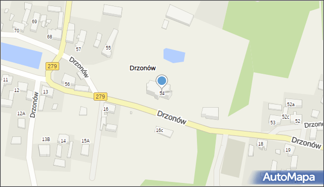 Drzonów, Drzonów, 54, mapa Drzonów