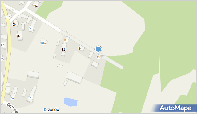 Drzonów, Drzonów, 85, mapa Drzonów