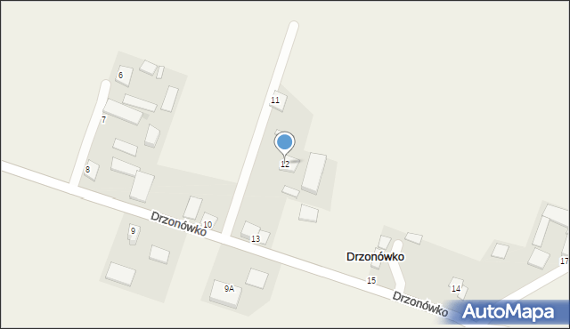 Drzonówko, Drzonówko, 12, mapa Drzonówko