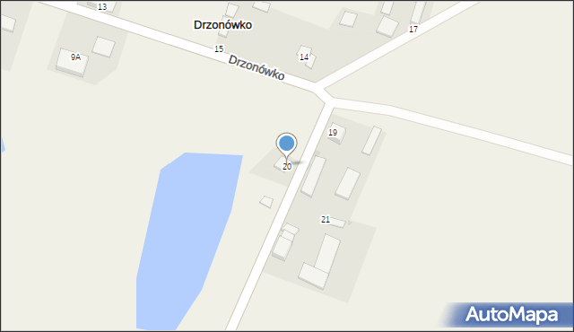 Drzonówko, Drzonówko, 20, mapa Drzonówko