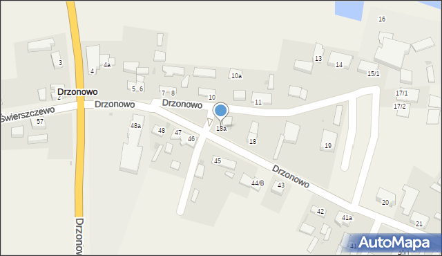 Drzonowo, Drzonowo, 18a, mapa Drzonowo