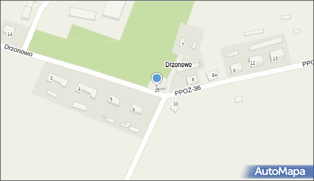 Drzonowo, Drzonowo, 15, mapa Drzonowo