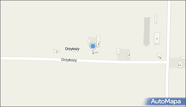 Drzykozy, Drzykozy, 4, mapa Drzykozy