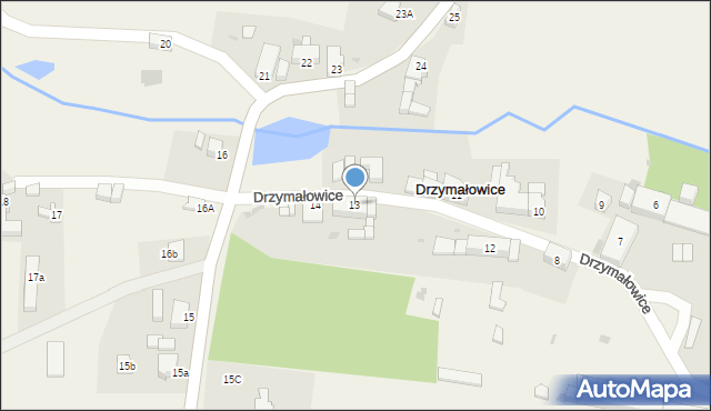 Drzymałowice, Drzymałowice, 13, mapa Drzymałowice