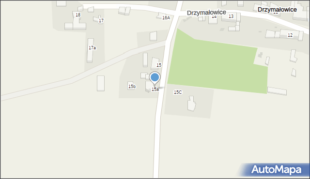 Drzymałowice, Drzymałowice, 15a, mapa Drzymałowice