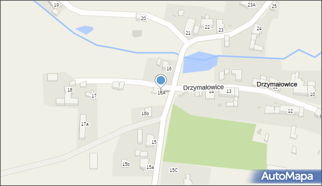 Drzymałowice, Drzymałowice, 16A, mapa Drzymałowice