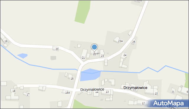 Drzymałowice, Drzymałowice, 22, mapa Drzymałowice