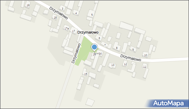 Drzymałowo, Drzymałowo, 16, mapa Drzymałowo