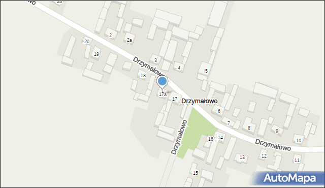 Drzymałowo, Drzymałowo, 17a, mapa Drzymałowo