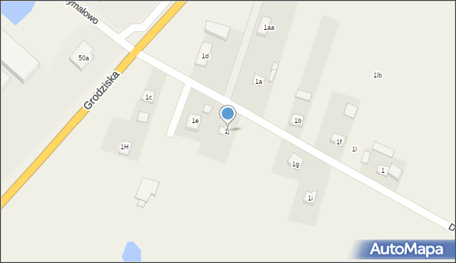 Drzymałowo, Drzymałowo, 1j, mapa Drzymałowo