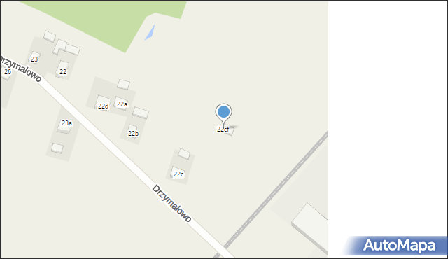 Drzymałowo, Drzymałowo, 22cf, mapa Drzymałowo