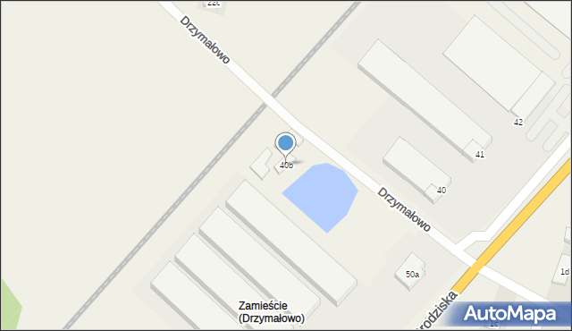 Drzymałowo, Drzymałowo, 40b, mapa Drzymałowo