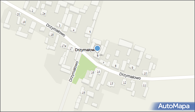 Drzymałowo, Drzymałowo, 6, mapa Drzymałowo