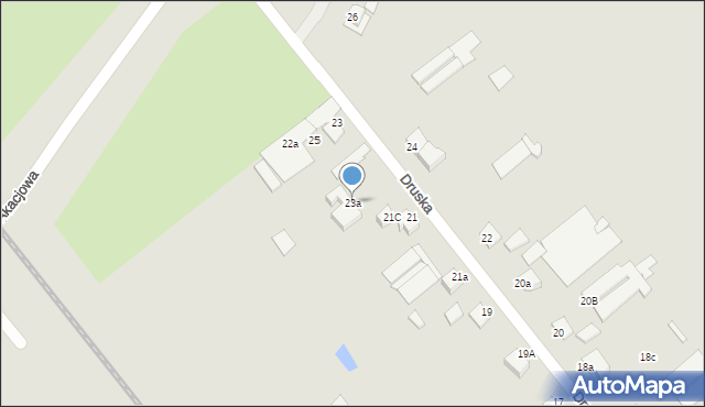 Elbląg, Druska, 23a, mapa Elbląga