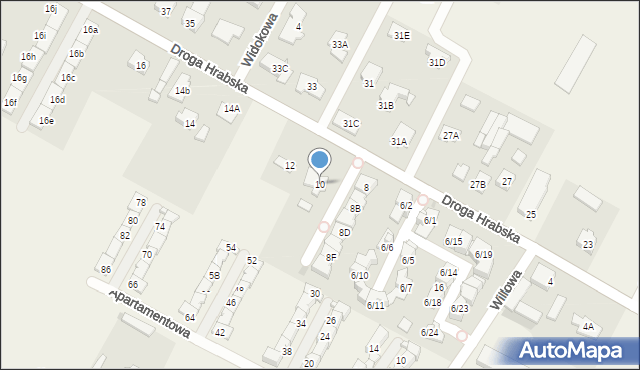 Falenty Nowe, Droga Hrabska, 10, mapa Falenty Nowe