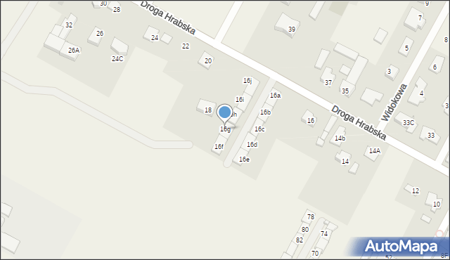 Falenty Nowe, Droga Hrabska, 16g, mapa Falenty Nowe