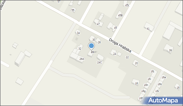 Falenty Nowe, Droga Hrabska, 28A, mapa Falenty Nowe