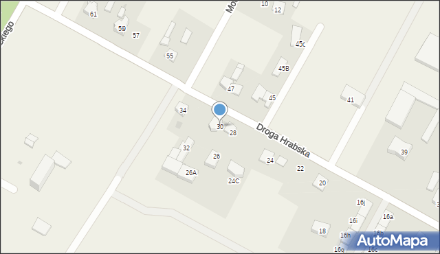 Falenty Nowe, Droga Hrabska, 30, mapa Falenty Nowe