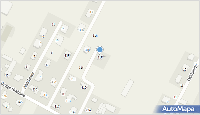 Falenty Nowe, Droga Hrabska, 31P, mapa Falenty Nowe