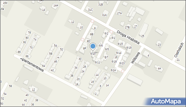 Falenty Nowe, Droga Hrabska, 6/10, mapa Falenty Nowe