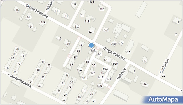 Falenty Nowe, Droga Hrabska, 6/4, mapa Falenty Nowe