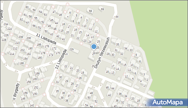 Gdańsk, Drużyn Strzeleckich, 27, mapa Gdańska