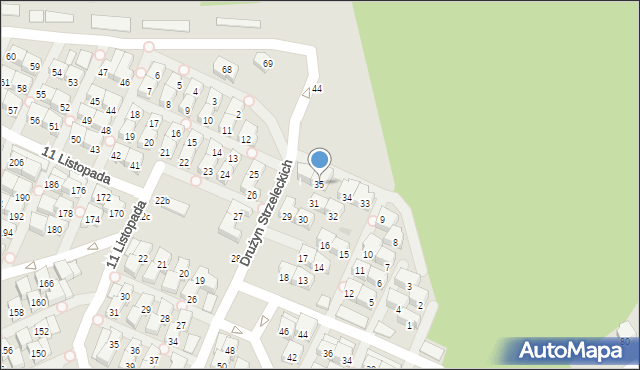 Gdańsk, Drużyn Strzeleckich, 35, mapa Gdańska