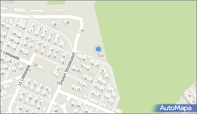 Gdańsk, Drużyn Strzeleckich, 50, mapa Gdańska