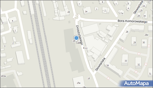 Gdańsk, Droszyńskiego Leona, 26p, mapa Gdańska