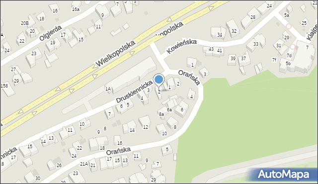 Gdynia, Druskiennicka, 2, mapa Gdyni