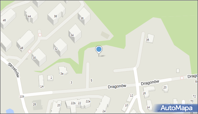 Gdynia, Dragonów, 15, mapa Gdyni