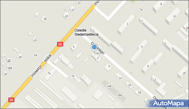 Gniewkowo, Dreckiego Jana, dr., 2/1, mapa Gniewkowo