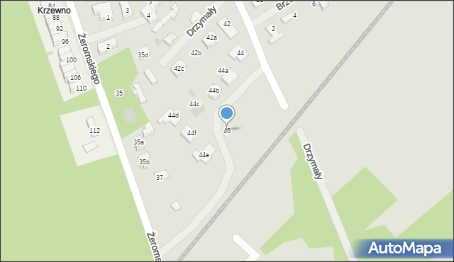 Goleniów, Drzymały Michała, 46, mapa Goleniów