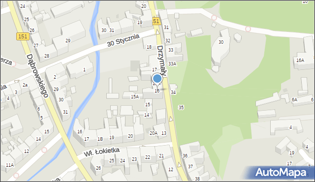 Gorzów Wielkopolski, Drzymały Michała, 16, mapa Gorzów Wielkopolski