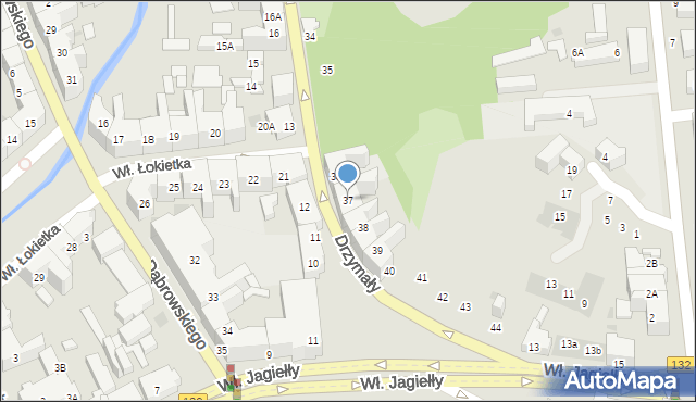Gorzów Wielkopolski, Drzymały Michała, 37, mapa Gorzów Wielkopolski