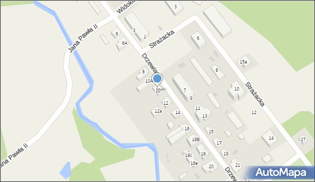 Gościcino, Drzewiarza, 10, mapa Gościcino