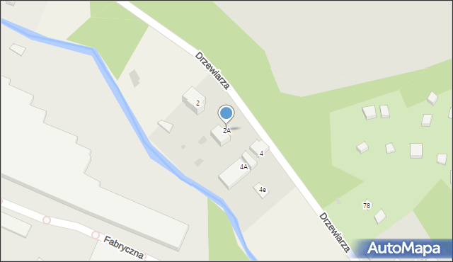 Gościcino, Drzewiarza, 2A, mapa Gościcino