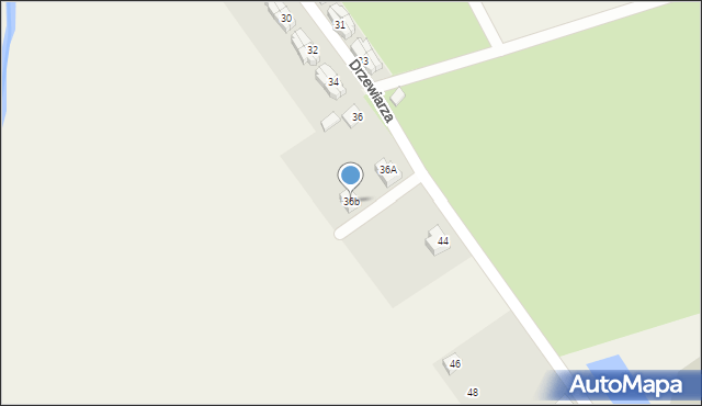 Gościcino, Drzewiarza, 36b, mapa Gościcino