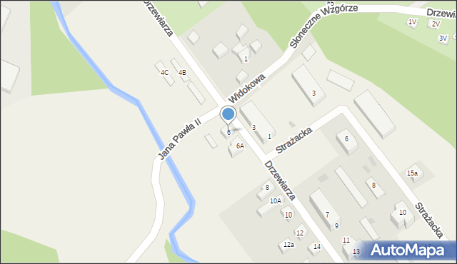 Gościcino, Drzewiarza, 6, mapa Gościcino