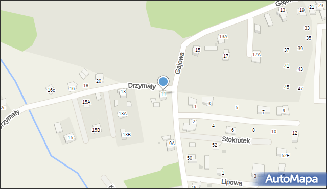 Gostyń, Drzymały Wojciecha, 11, mapa Gostyń