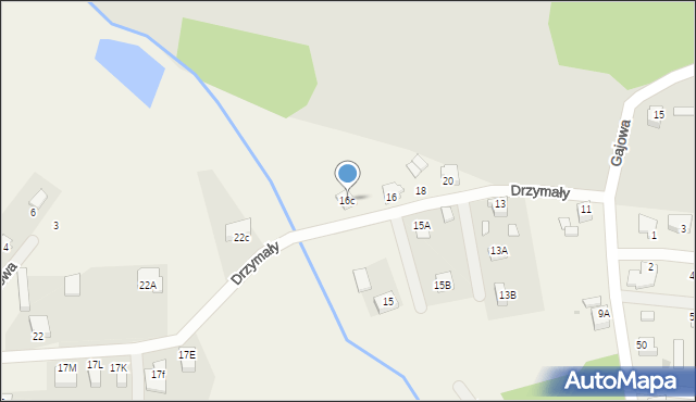 Gostyń, Drzymały Wojciecha, 16c, mapa Gostyń