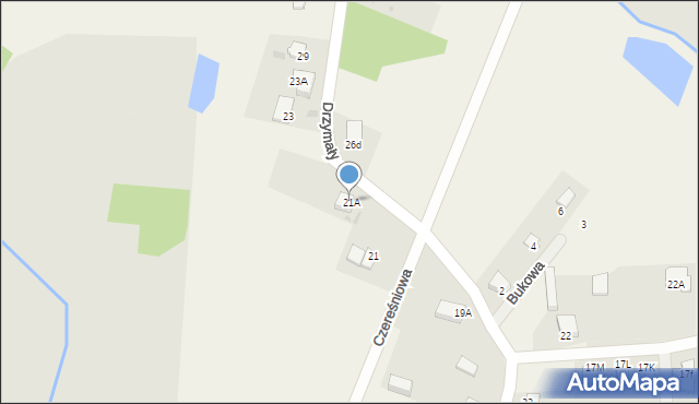 Gostyń, Drzymały Wojciecha, 21A, mapa Gostyń